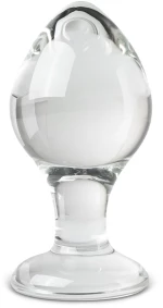 Clear Glass Anal Plug