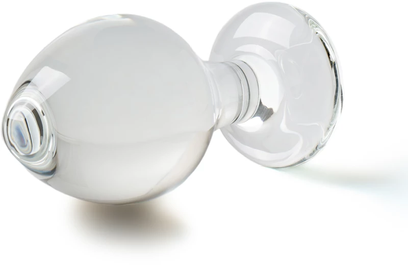 Clear Glass Anal Plug