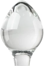 Clear Glass Anal Plug