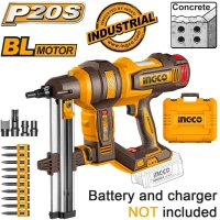 INGCO Καρφωτικό Μπετού Μπαταρίας 20V Li-Ion SOLO 105J (CCNLI9005)