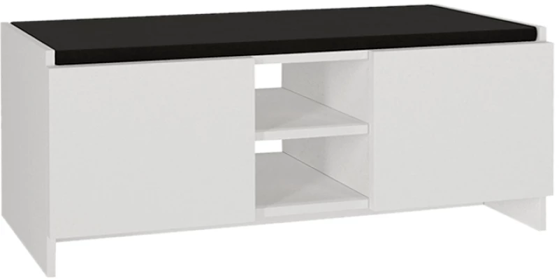 Παπουτσοθήκη Verly  χρώμα λευκό 110x33,2x43εκ.