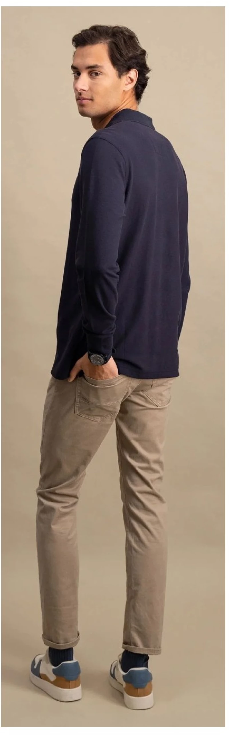 POLO FYNCH HATTON SUPIMA COTTON 3802-66347350, Χρώμα BLUE