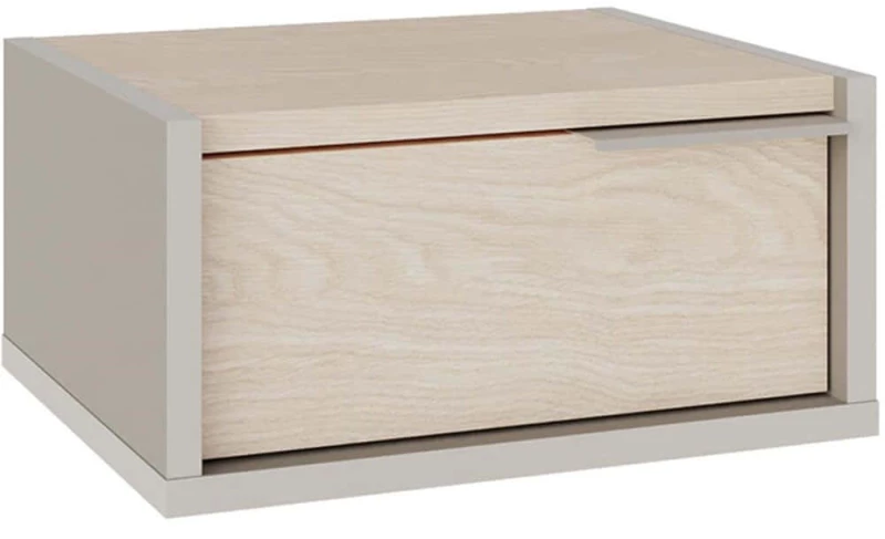 Κομοδίνο Επιτοίχιο Eco 0279160 40x33x18,5cm Light Oak-Sand