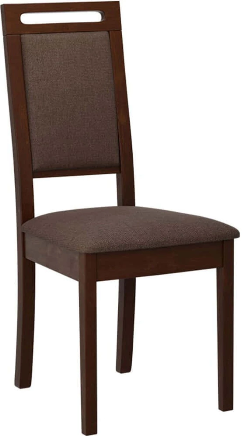Καρέκλα Roma 15 162720999 47x43x96cm Walnut-Brown Ξύλο,Ύφασμα