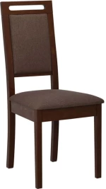 Καρέκλα Roma 15 162720999 47x43x96cm Walnut-Brown Ξύλο,Ύφασμα