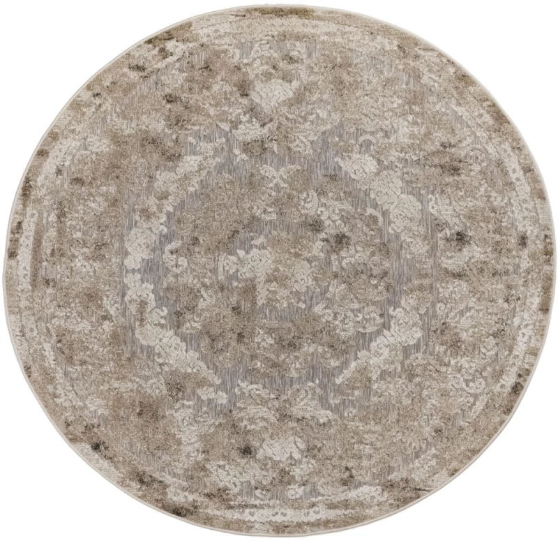 Χαλί Boheme 75070-072 Beige Merinos 200X200cm Round