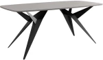 Τραπέζι Επεκτεινόμενο Axis 163050589 160/236x90x76cm Grey-Black Ατσάλι,Μοριοσανίδα