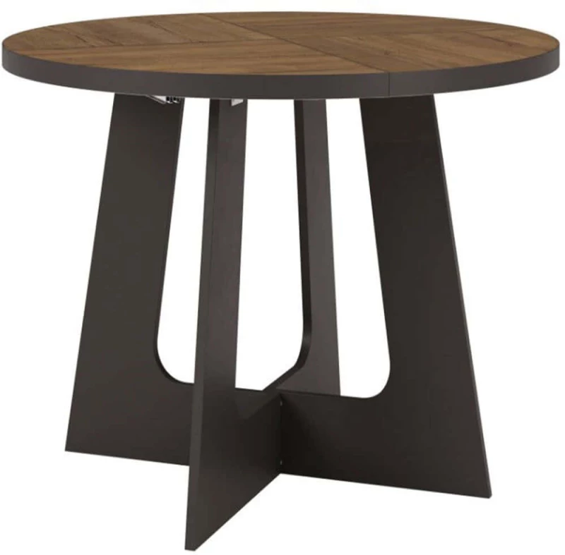 Τραπέζι Επεκτεινόμενο Bega 163059869 110/160x110x78cm Dark Brown Μοριοσανίδα