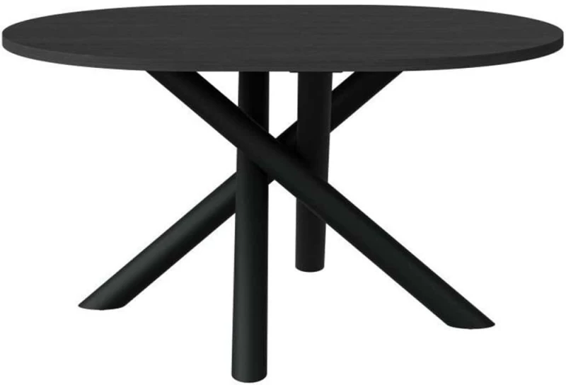 Τραπέζι Harald 162887889 138x100x74,5cm Anthracite-Black Μοριοσανίδα, Μέταλλο