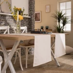 Τραβέρσα Alora 01 Beige Teoran 40x160 Βαμβάκι-Πολυέστερ