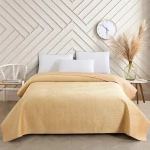 Κουβερλί Omnia Beige Melinen Υπέρδιπλo 220x240cm Πολυέστερ