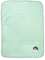 Κουβέρτα Βρεφική Cloudy Bear 178 Πικέ Με Κέντημα Mint DimCol Αγκαλιάς 80x110cm 100% Βαμβάκι