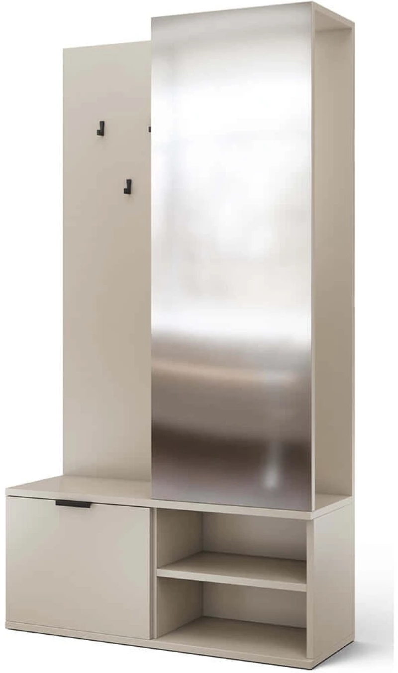 Έπιπλο Εισόδου Oratto 163071039 100x35x189cm Beige Μοριοσανίδα