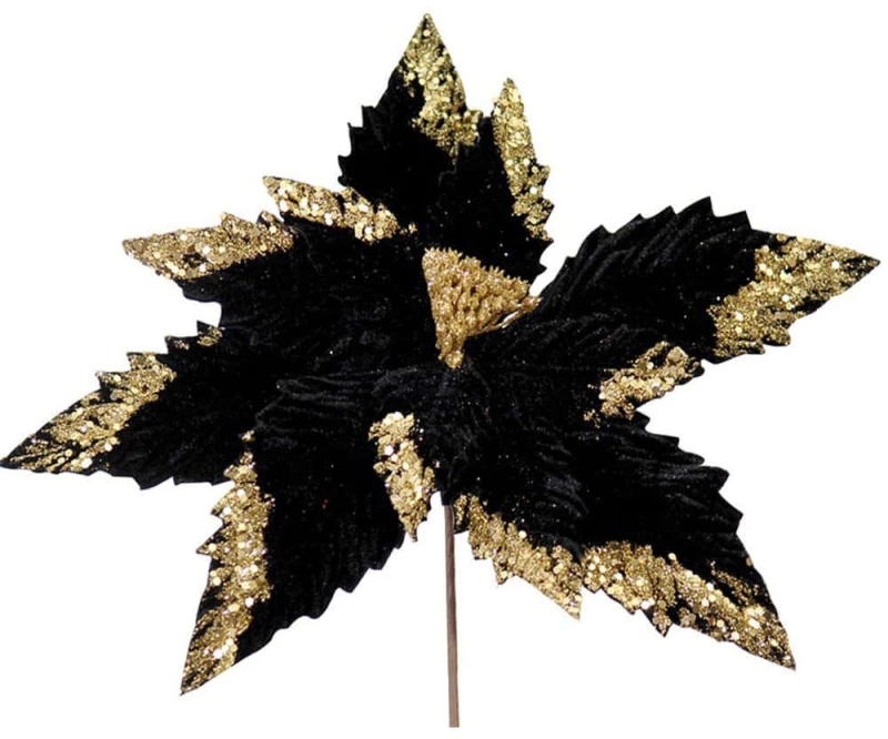 Λουλούδι - Κλαδί 213782 35cm Black-Gold