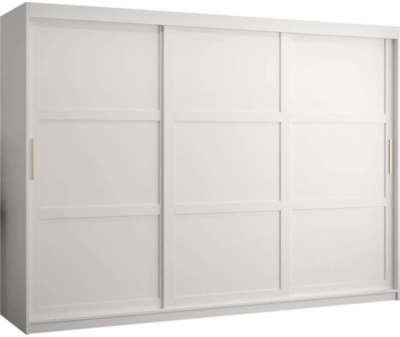 Ντουλάπα Συρόμενη Ramiro 162575109 250x62x200cm White Τρίφυλλη