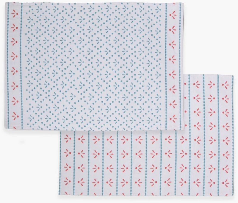 Σουπλά Ishmar 33x48 Ecru-Aqua Nef-Nef Homeware Βαμβάκι-Πολυέστερ