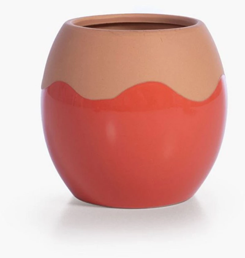 Βάζο Κεραμικό Domain 14x13 Coral Nef-Nef Homeware Κεραμικό
