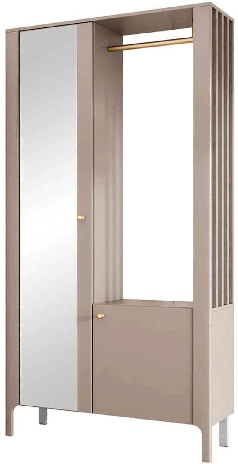 Έπιπλο Εισόδου Malumi 162885269 105x33x197cm Beige Μοριοσανίδα