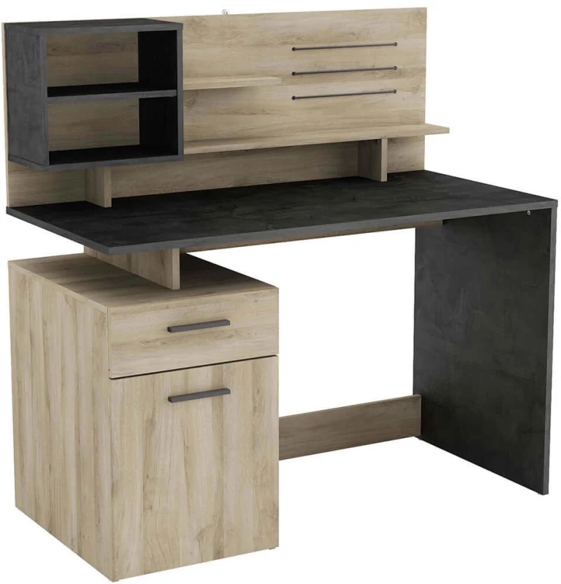 Γραφείο Felicia 162095539 121,5x58,4x119,6cm Oak-Black