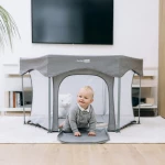 FreeON Πάρκο Εξάγωνο Quick Folding Melange Grey