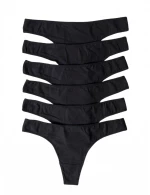 Στρινγκ Eσώρουχα Hands Flower 6 Pack Μαύρο 6128