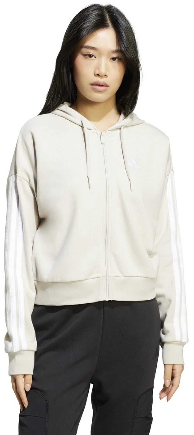 adidas W 3S FT FZ HD JW1821 ADIDAS Μπεζ