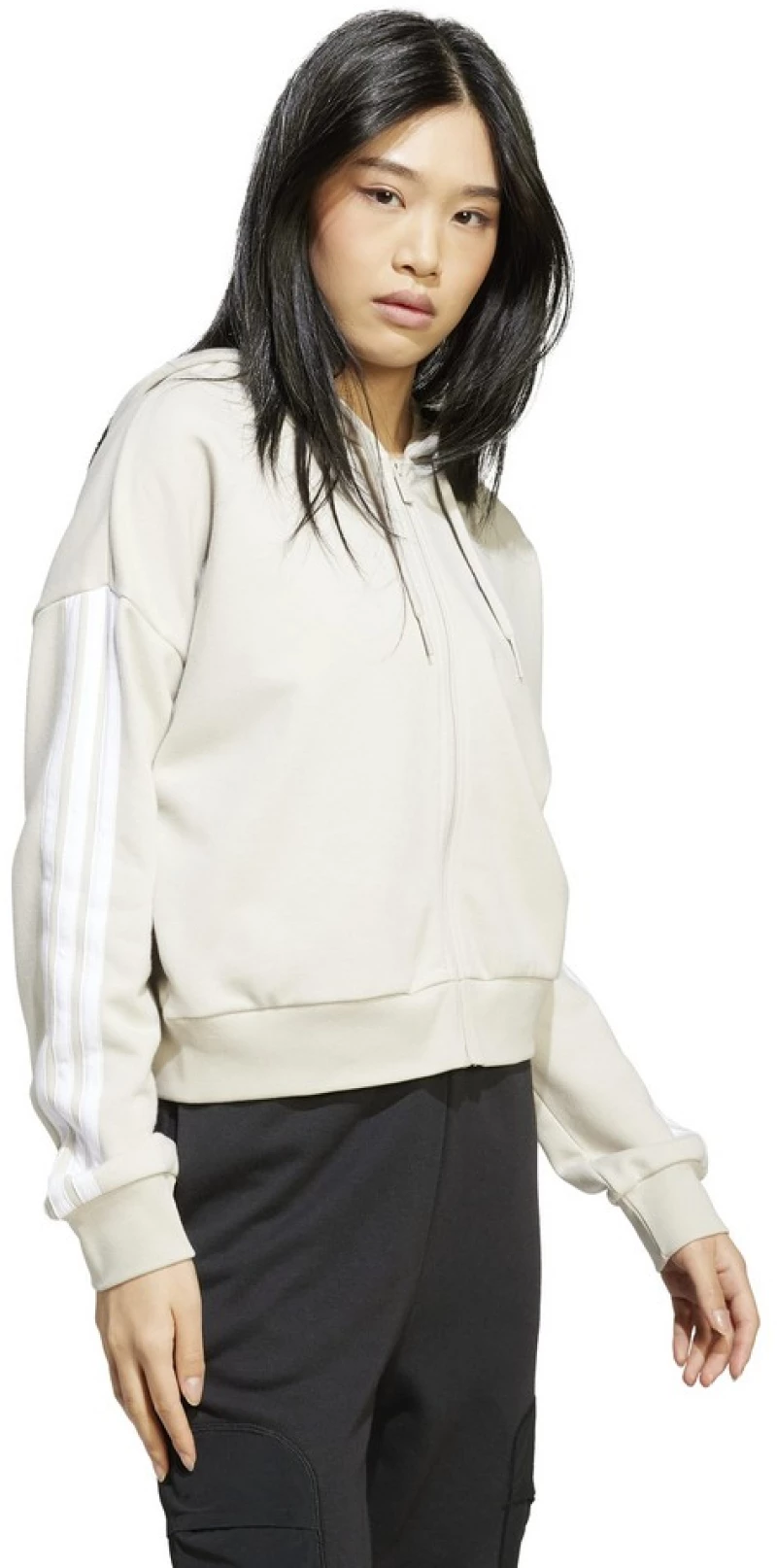 adidas W 3S FT FZ HD JW1821 ADIDAS Μπεζ