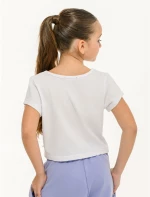 BDTK T-SHIRT SS CROP 1261-703020 1261-703020-00200 BODY TALK Λευκό