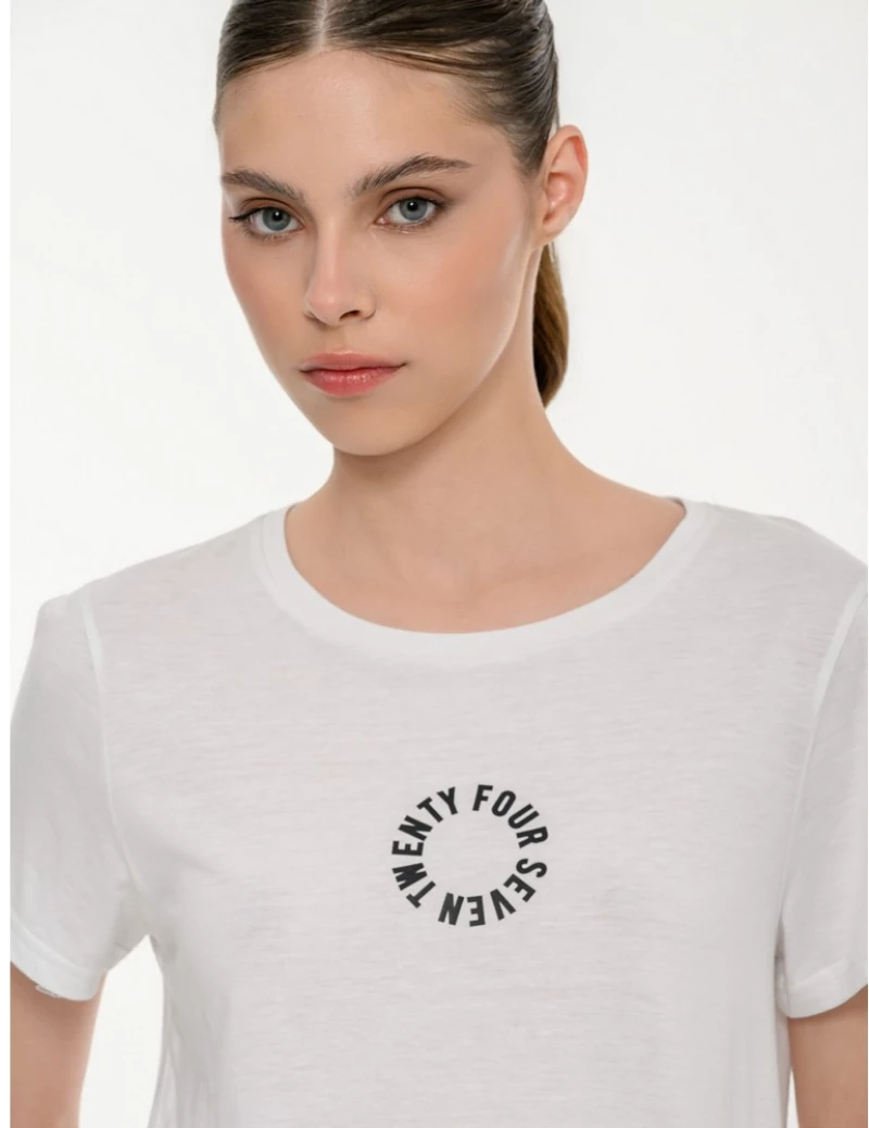 BDTK T-SHIRT SS 1261-902228 1261-902228-00200 BODY TALK Λευκό