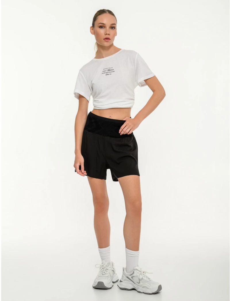 BDTK WOVEN SHORTS 1261-906905 1261-906905-00100 BODY TALK Μαύρο