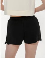 BDTK DEMURE SHORTS WITH BUTTON DOWN SIDES 1261-907405 1261-907405-00100 BODY TALK Μαύρο