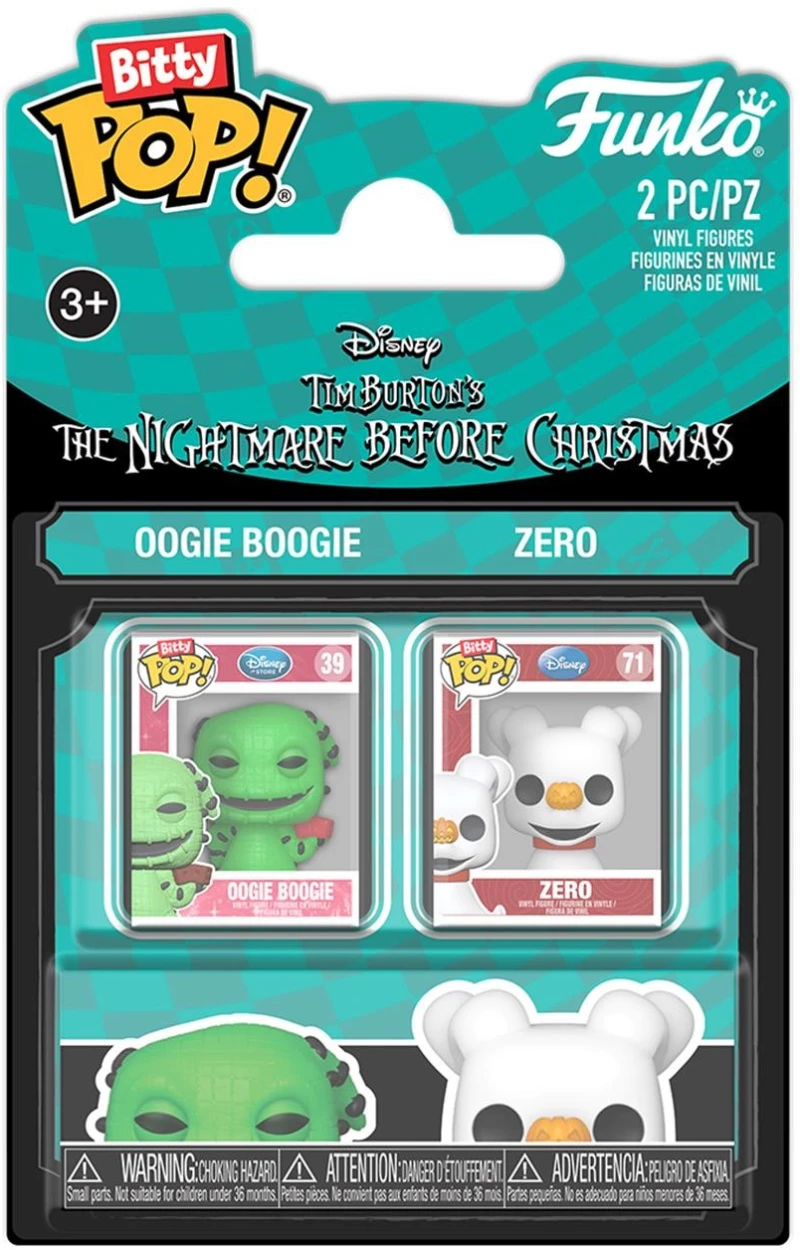 Funko Bitty Pop! 2-pack: The Nightmare Before Christmas - Oogie & Zero Vinyl Figures