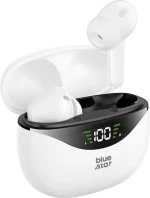 Blue Star T60 In-ear Bluetooth Handsfree Ακουστικά με Θήκη Φόρτισης - Λευκό