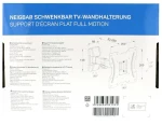 Βάση TV Well 14"- 43" με μονό βραχίωνα Ρυθμιζόμενη TVS-LCD-SW143-WL