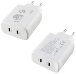 Universal Type-C PD 3.0 Dual Super Fast Travel Wall Charger 61W 4.0A & Type-C 25W Lime LTC61W