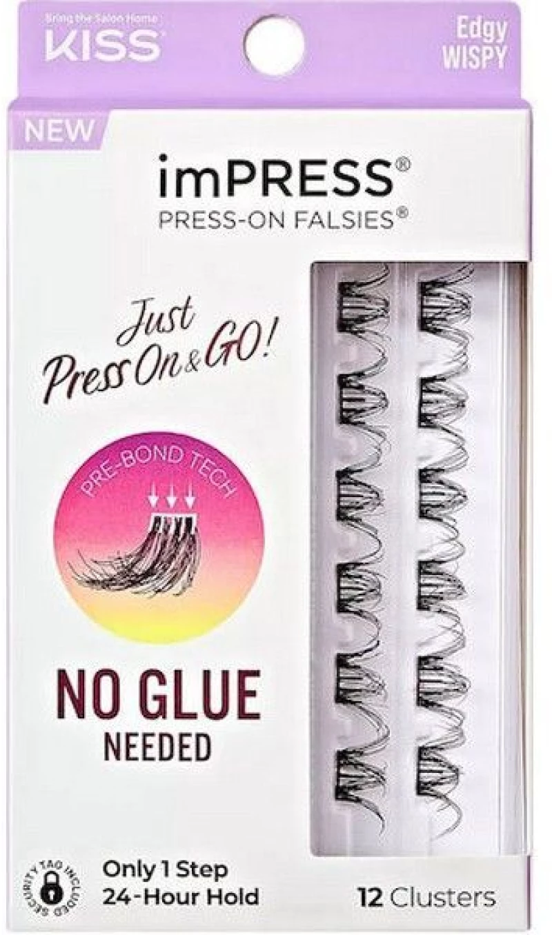 Kiss Impress Edgy Wispy Press-On 09 Falsies 12τμχ