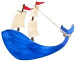 538759 ΔΙΑΚΟΣΜΗΤΙΚΟ SOUVENIR ΚΡΕΜΑΣΤΟ - ΣΕΤ 4 ΤΕΜΑΧΙΑ - LY2612 - 125543