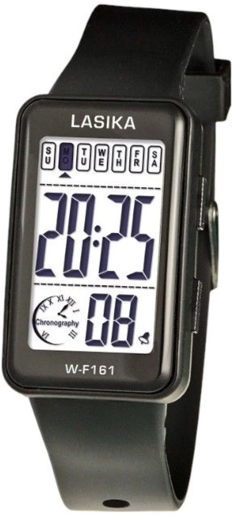 517148 ΨΗΦΙΑΚΟ ΡΟΛΟΙ ΧΕΙΡΟΣ - WF161 - LASIKA - 115144 - BLACK/BLACK
