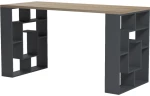 539338 ΓΡΑΦΕΙΟ ΜΕ ΡΑΦΙΕΡΑ LABIRENT PAKOWORLD ΑΝΘΡΑΚΙ-SONOMA 140X60X75ΕΚ