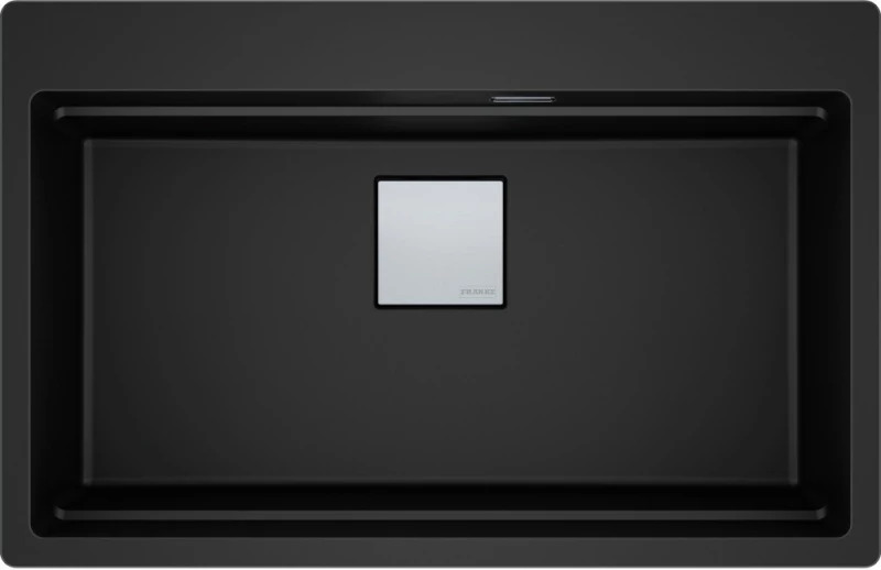 Franke Mythos Kubus 2 Pro KNG 610-73 Ένθετος Γρανιτένιος Νεροχύτης 79cm Matt Black