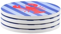 ESTIA ΣΟΥΒΕΡ NAUTICAL LOBSTER ΚΕΡΑΜΙΚΟ Φ10.3cm ΣΕΤ 4 ΤΕΜ