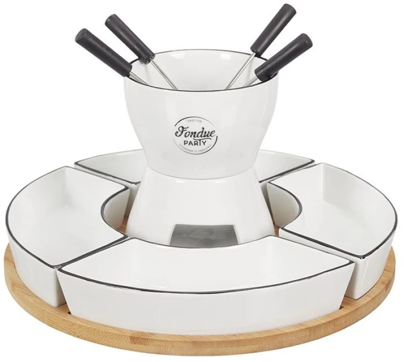 ΦΟΝΤΎ & ΡΑΚΛΈΤΕΣ FONDUE COFFRET SUPPORT BAMBOU COUPELLE X4 ET P4 M4