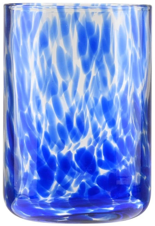 ESTIA ΠΟΤΗΡΙ ΝΕΡΟΥ ΧΑΜΗΛΟ COLORBURST ΓΥΑΛΙΝΟ 360ml ΜΠΛΕ