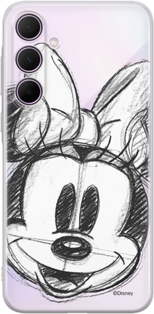 Disney Case Samsung Galaxy A35 5G Minnie Partial Print Sketch Transparent