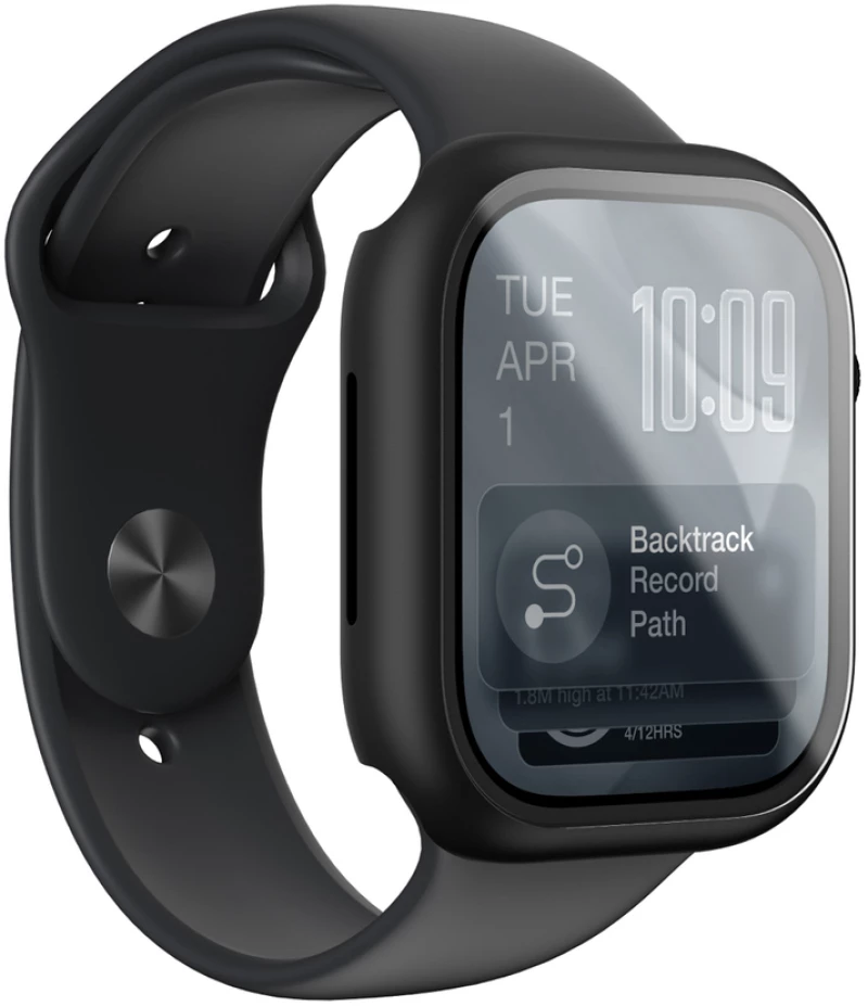 AmazingThing Radix Glass Screen Protector with Case for Apple Watch Series 11 42mm - Black