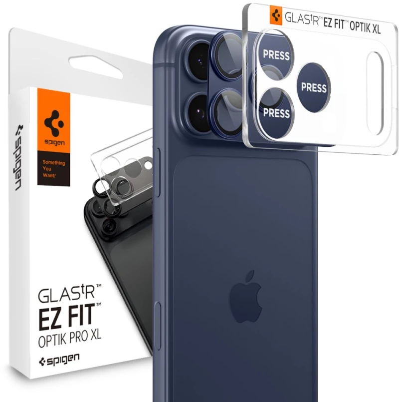 Spigen Optik Pro XL Camera Lens Glass for iPhone 17 Pro Max - Navy Blue