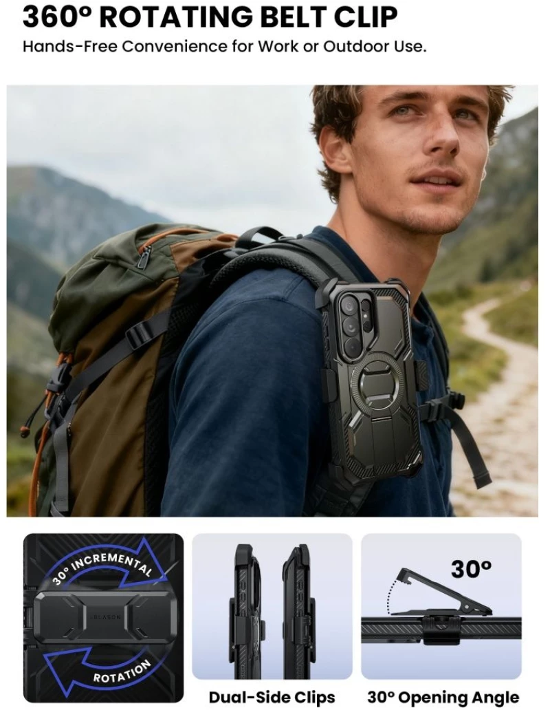 Supcase iBlason ArmorBox Clip Mag MagSafe Case for Samsung Galaxy S26 Ultra - Black