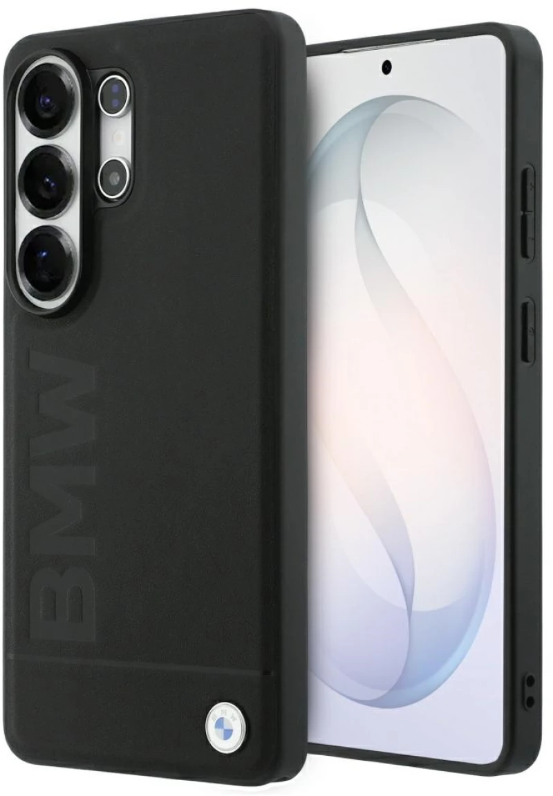 BMW Leather Hot Stamp MagSafe Case for Samsung Galaxy S26 Ultra - Black