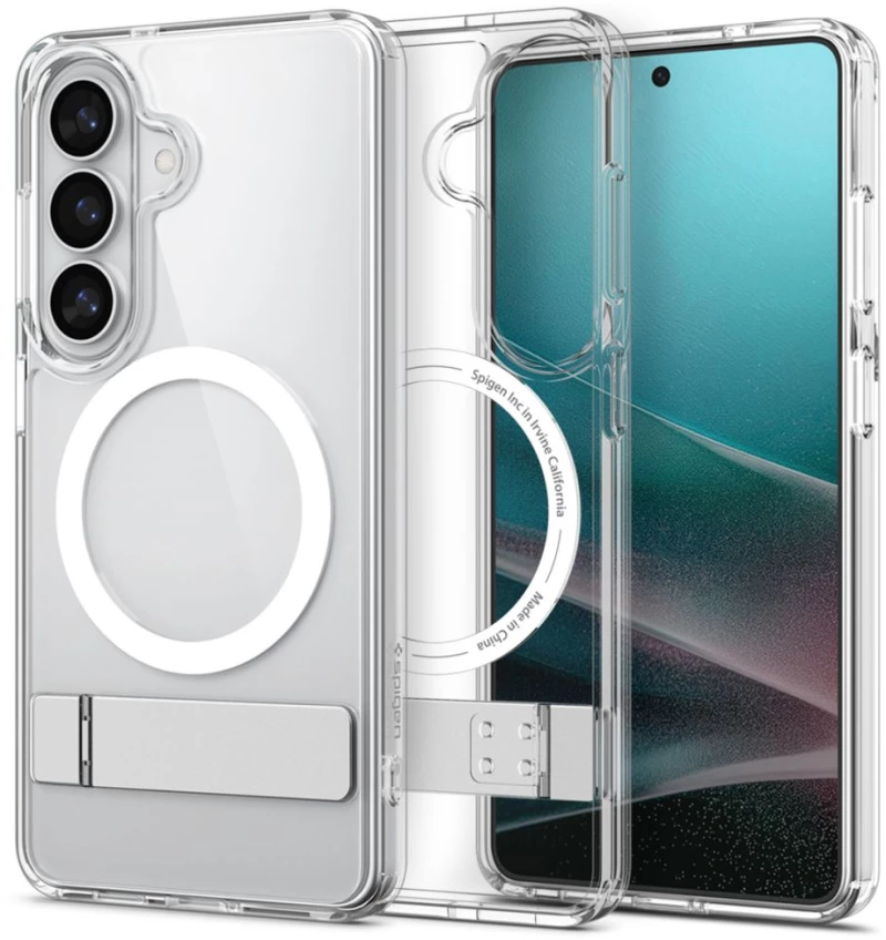 Spigen Ultra Hybrid S Mag MagSafe Case for Samsung Galaxy S26+ - Clear and White