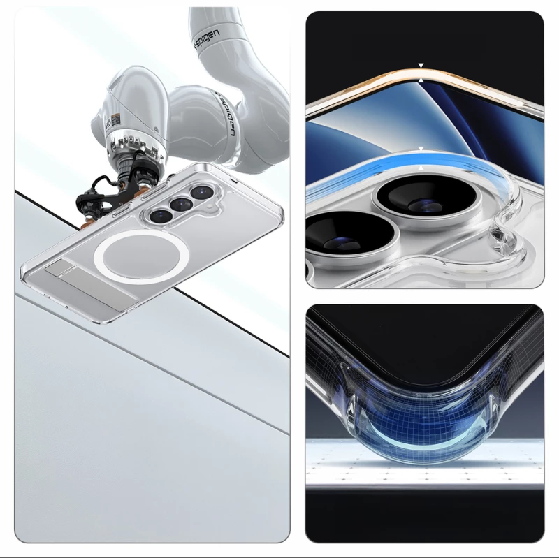 Spigen Ultra Hybrid S Mag MagSafe Case for Samsung Galaxy S26+ - Clear and White